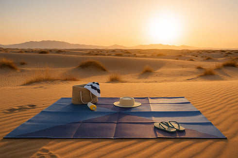 Sunzilla 100% Polypropylene Tubing Weave Beach Mat