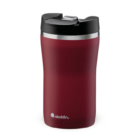 Aladdin Cafe Thermavac Leak-Lock Mug 0.25 L, Burgundy Red, front view