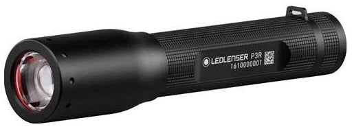 Ledlenser P3R Black Blister Torch - Compact and Rechargeable Flashlight