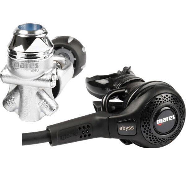 Mares Abyss 22 Navy II scuba regulator, first and second stage