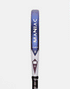 Heroe's Maniac 2025 Padel Racket in white, blue and purple, 360 view