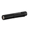 Ledlenser P2R rechargeable mini flashlight, black, product shot on white