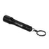 Ledlenser P3R key flashlight, black, rear view on white