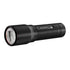 Ledlenser P7 flashlight, black, product shot on white