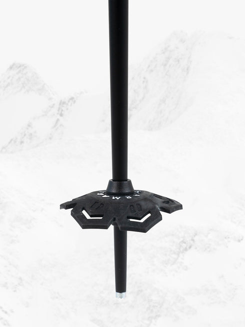 Armada Triad BB ski poles in Black, basket detail