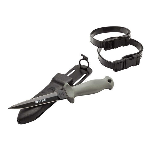 Riffe Teflon Standard Spearfishers Knife Black