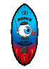 Ronix Sonic Kids Skimmer Blue Red Fish Eye product view 3