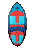 Ronix Sonic Kids Skimmer Blue Red Fish Eye product view 2