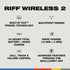 Skullcandy Riff Wireless 2 On-Ear Headphones – Lightweight and Wireless Design with Multi-Day Battery