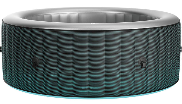 MSpa Starry 6 person round portable hot tub, dark green finish