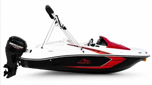 AquaJet 15ft Boat 60HP Hidea Engine | 4 Persons | Multicolor