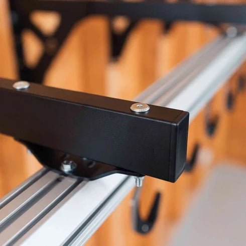 Stashed SpaceRail wall bike storage system, view 5