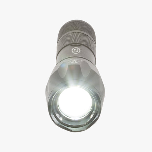 Highlander Orion 280 Zoom Hand Torch, front view of the LED