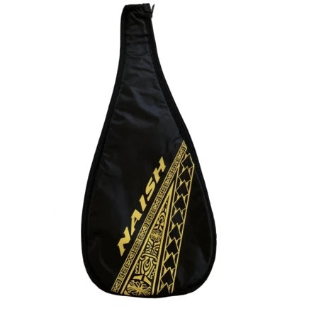 Naish paddle blade cover, a padded neoprene or fabric case used to protect the blade end of a SUP or kayak paddle during transport.