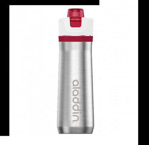 Aladdin Active Hydration Steel Vacuum Bottle 0.6L - Double-Wall Insulation for Hot or Cold Beverages