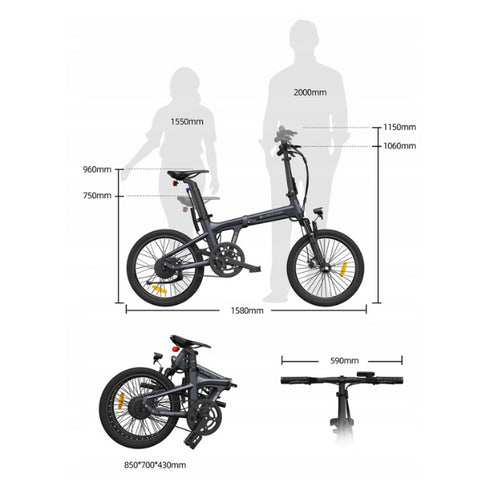 ADO Air 20S Folding E-Bike Revolution 35KMH