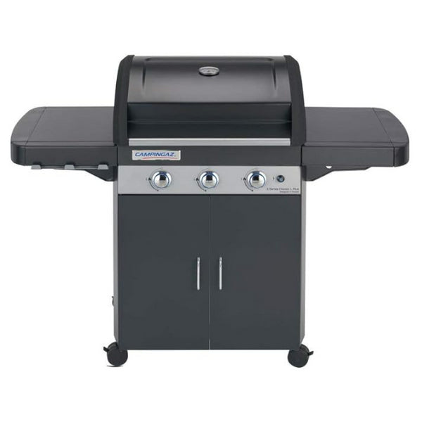 Campingaz BBQ 3 Series LD Plus, a stylish and functional gas grill with three burners and side tables.