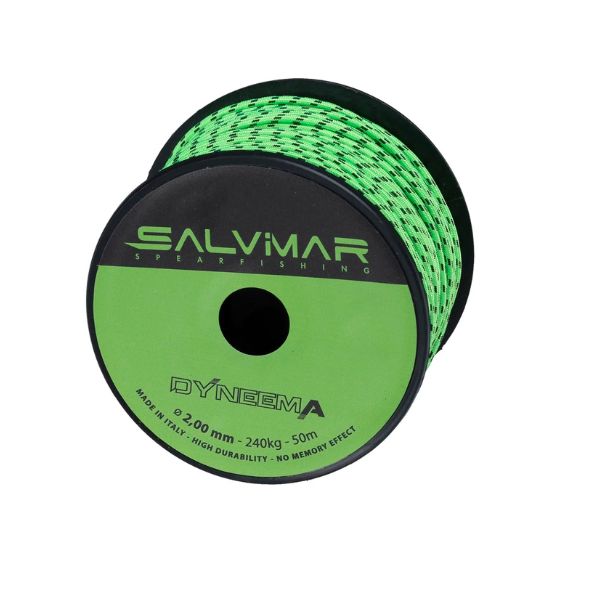 Salvimar Dyneema 2.0 mm speargun line, green, 50 m spool