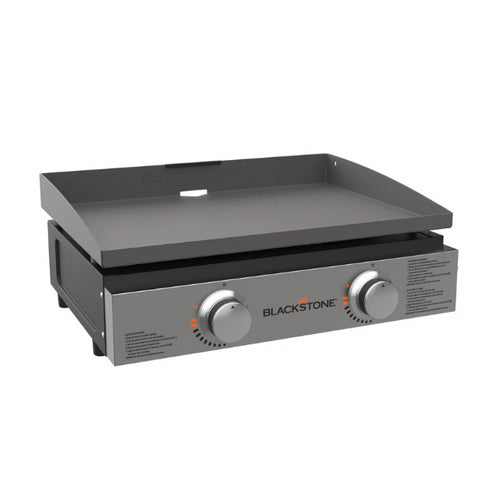 Blackstone Original 22in Stainless Tabletop Griddle with Front Panel - Easy-to-Use Grill for Beginners