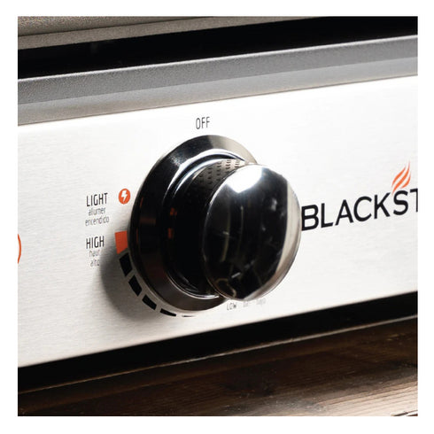 Blackstone Original 22in Stainless Tabletop Griddle with Front Panel - Easy-to-Use Grill for Beginners