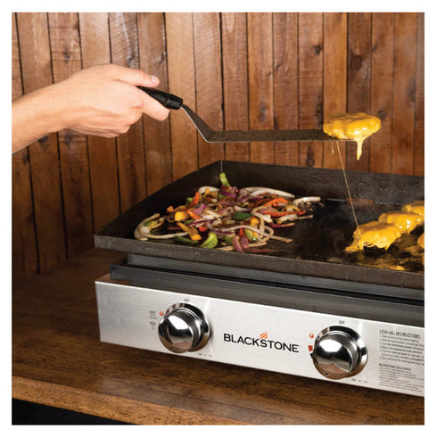 Blackstone Original 22in Stainless Tabletop Griddle with Front Panel - Easy-to-Use Grill for Beginners