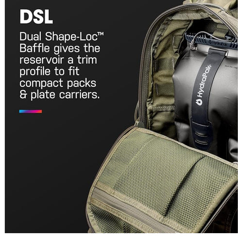 Hydrapak Force Ultra-Durable Hydrate Bladder/Reservoir, suitable for hydration backpacks 3 liters, insulated tubing, safe and reliable.