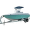AquaJet 20 Fishing centre console boat with canopy on a trailer