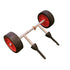 AC70 Kayak Trolley, Aluminium Scupper Cart with Rubber Wheels, 50 kg Capacity and Adjustable Width