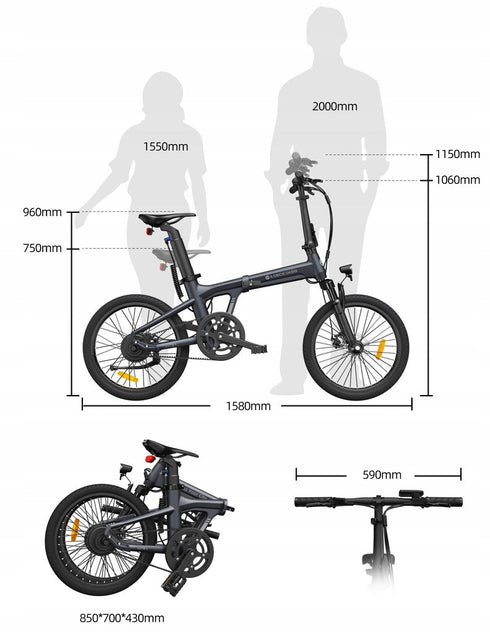 ADO Air 20S Folding E - Bike Revolution 35KMH