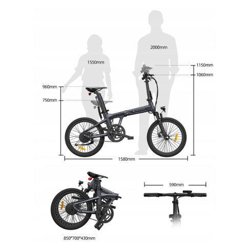 ADO Air 20S Folding E - Bike Revolution 35KMH
