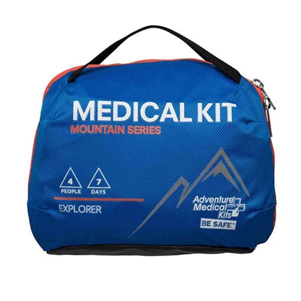 Adventure Medical Kits Mountain Series Explorer, a well-stocked medical kit designed for multiple people on multi-day backcountry trips.