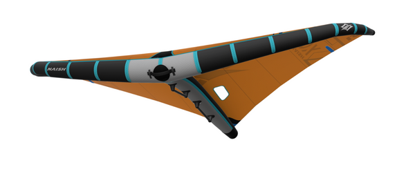 Naish ADX Wing 2023, a performance-oriented wing known for its rigid frame and excellent control during freeride foiling.