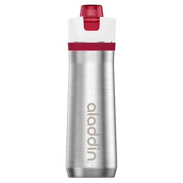 Aladdin Active Hydration 0.6L Steel Vacuum Bottle - Double Wall Insulation, Stainless Steel - Keeps Drinks Hot or Cold During Workouts