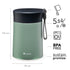 Aladdin Bistro Thermavac 0.4L Stainless Steel Food Jar - Vacuum Insulated, Wide Mouth - Keeps Meals Hot or Cold for Lunch and Travel
