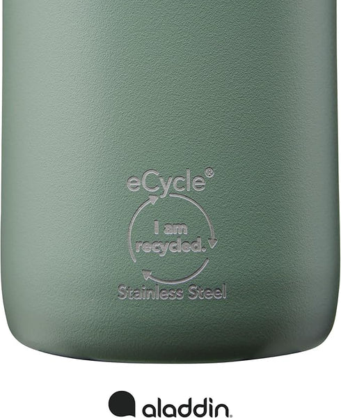 Aladdin CityLoop Thermavac 0.6L Insulated Water Bottle - Eco - Friendly Recycled Material, Vacuum Insulation - Hydration Bottle for Urban Commuting