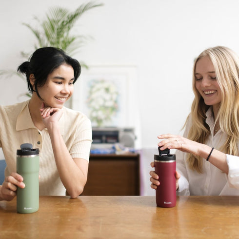 Aladdin Java Thermavac Leakproof 0.47L Travel Mug - Vacuum Insulated, Spill - Proof Lid - Perfect Insulated Mug for Coffee Lovers