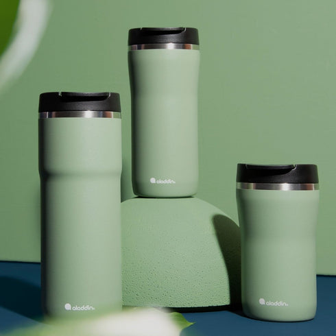 Aladdin Java Thermavac Leakproof 0.47L Travel Mug - Vacuum Insulated, Spill - Proof Lid - Perfect Insulated Mug for Coffee Lovers