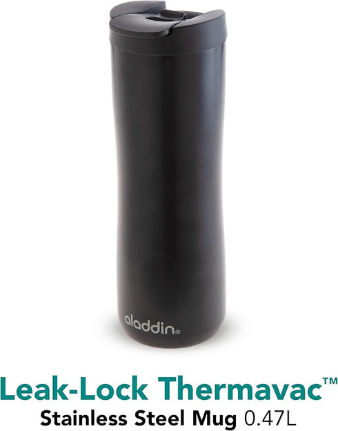 Aladdin Leak - Lock Thermavac Vacuum Travel Mug - Spill - Proof, Double Wall Insulation - Secure Insulated Drinkware for Hot Beverages