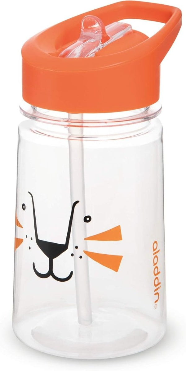 Aladdin Zoo FlipSip 0.35L Kids Drinking Cup - Playful Design, Leak - Proof Flip Straw - Reusable Cup for Little Ones and School