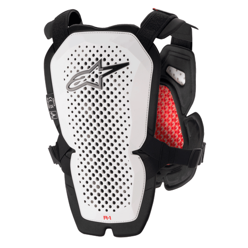 Alpinestars A-1 Pro Chest Protector, Level 1 CE Certified Ventilated Motocross Roost Guard with Back Protector