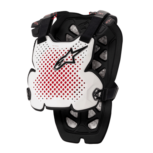 Alpinestars A-1 Pro Chest Protector, Level 1 CE Certified Ventilated Motocross Roost Guard with Back Protector