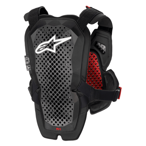 Alpinestars A-1 Pro Chest Protector, Level 1 CE Certified Ventilated Motocross Roost Guard with Back Protector