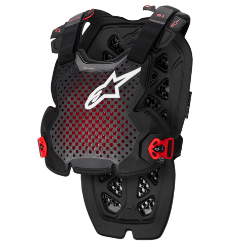 Alpinestars A-1 Pro Chest Protector, Level 1 CE Certified Ventilated Motocross Roost Guard with Back Protector