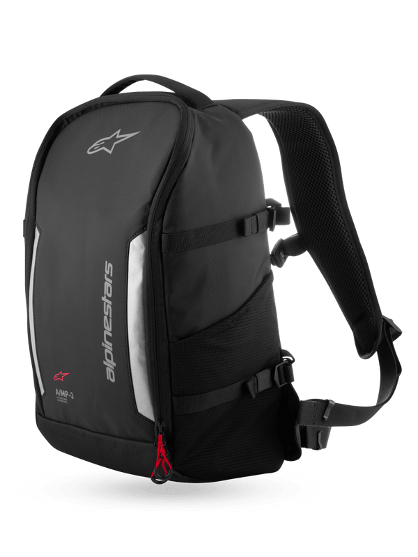 Alpinestars AMP3 Motorcycle Backpack, 17 Litre Technical Riding Backpack with Padded Structured Walls