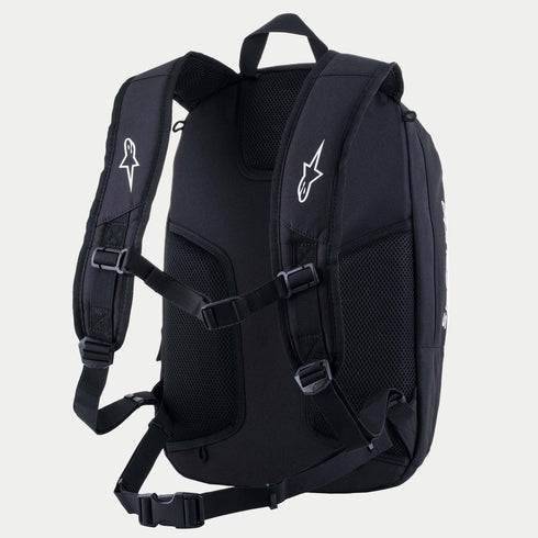 Alpinestars Charger Boost Motorcycle Backpack, Aerodynamic Riding Backpack with Helmet Carrier and Rain Cover
