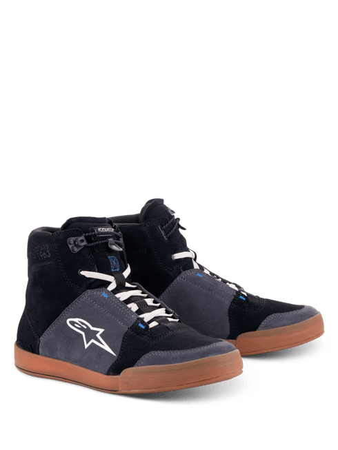 Alpinestars Chrome Riding Shoes, Suede Urban Motorcycle Shoes with Ankle Protectors and OrthoLite Insole