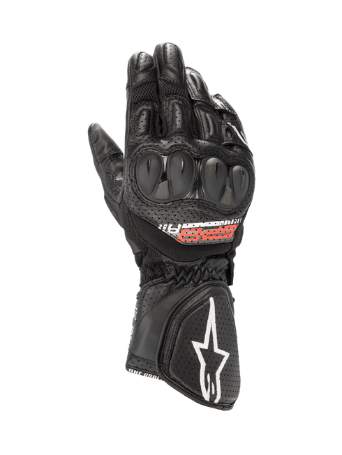 Alpinestars SP-8 V3 Air Motorcycle Gloves, Perforated Goat Leather Summer Riding Gloves with SP Knuckle