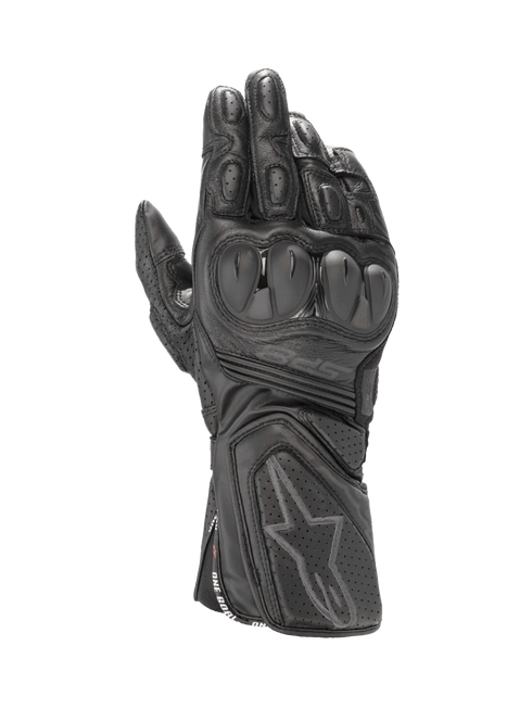Alpinestars SP-8 V3 Leather Motorcycle Gloves, Goat Leather Sport Riding Gloves with SP Dual Density Knuckle
