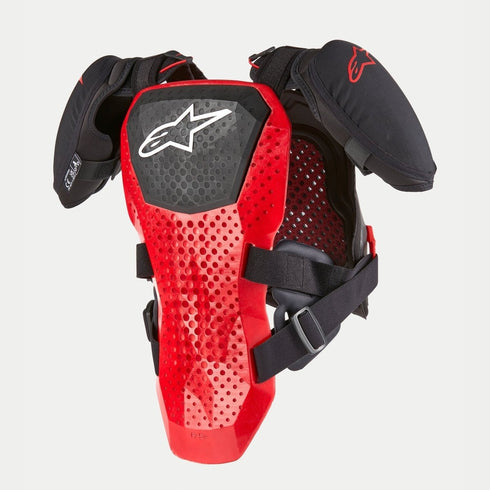 Alpinestars Youth A-5 S Chest Protector, Level 2 CE Certified Kids Motocross Roost Guard with Back Protector