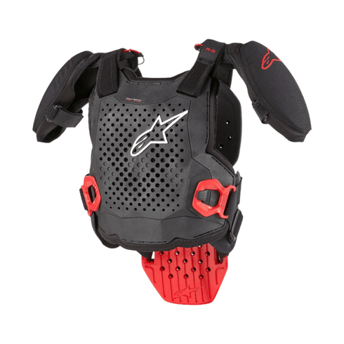 Alpinestars Youth A-5 S Chest Protector, Level 2 CE Certified Kids Motocross Roost Guard with Back Protector